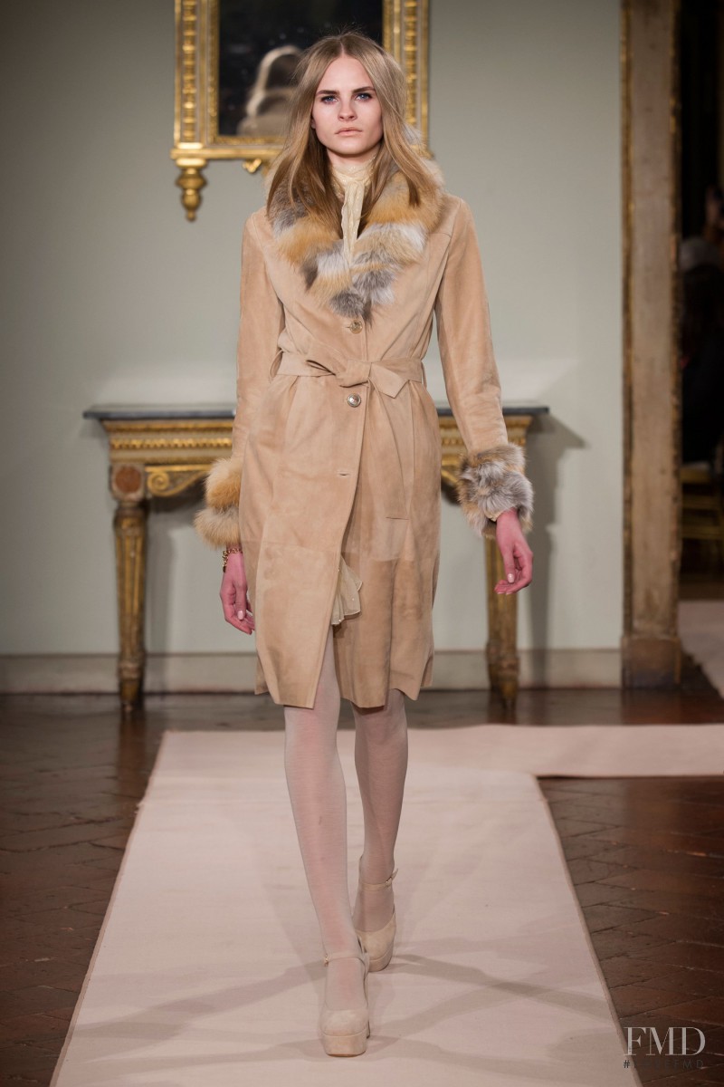 Kristina Petrosiute featured in  the be Blumarine fashion show for Autumn/Winter 2014