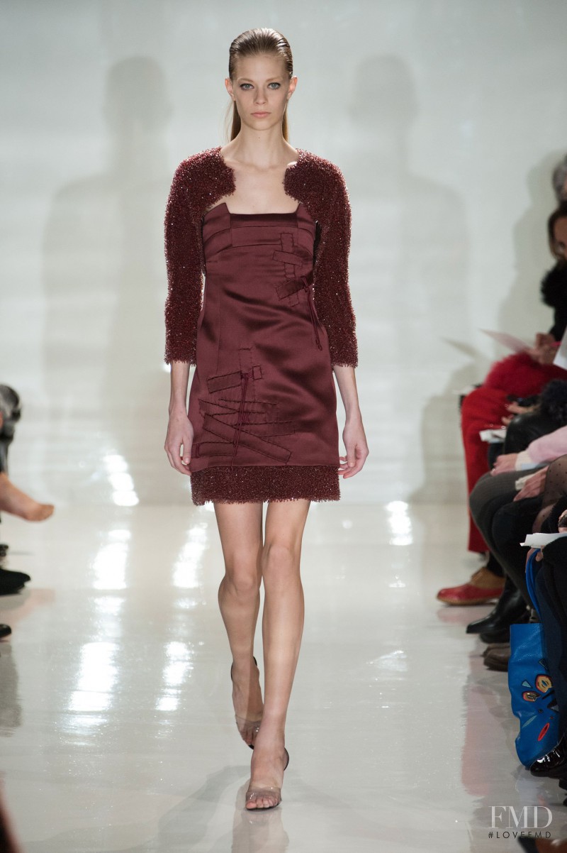Lexi Boling featured in  the Ralph Rucci fashion show for Autumn/Winter 2014