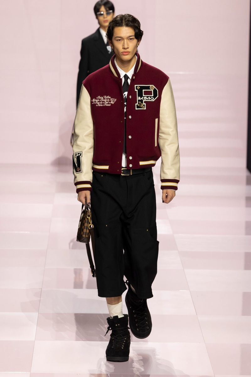 Mathieu Simoneau featured in  the Louis Vuitton fashion show for Autumn/Winter 2025