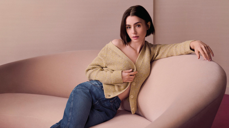 Calvin Klein Featuring Lily Collins advertisement for Spring/Summer 2025