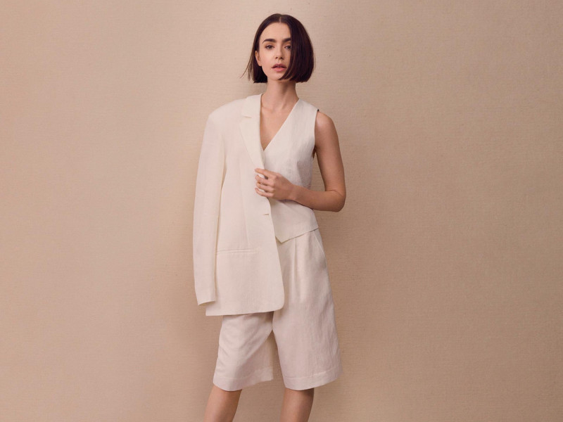 Calvin Klein Featuring Lily Collins advertisement for Spring/Summer 2025