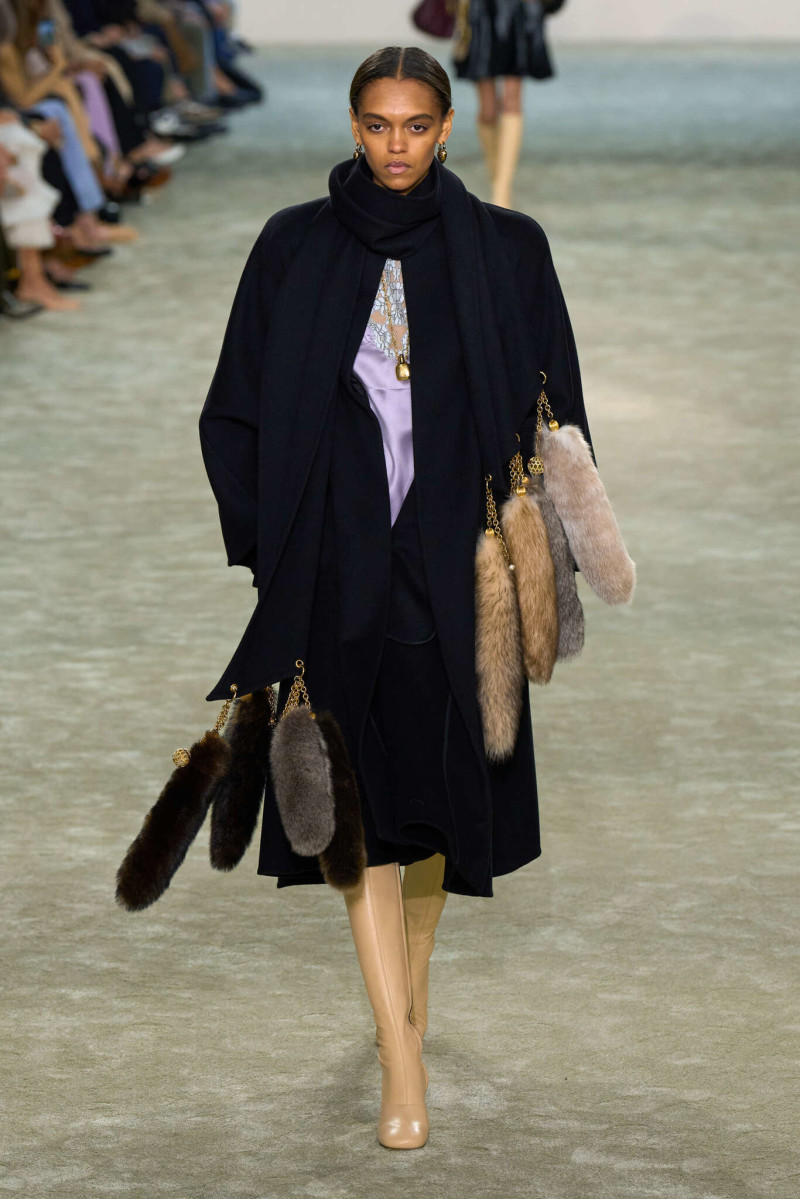 Bebe Parnell featured in  the Chloe fashion show for Autumn/Winter 2025