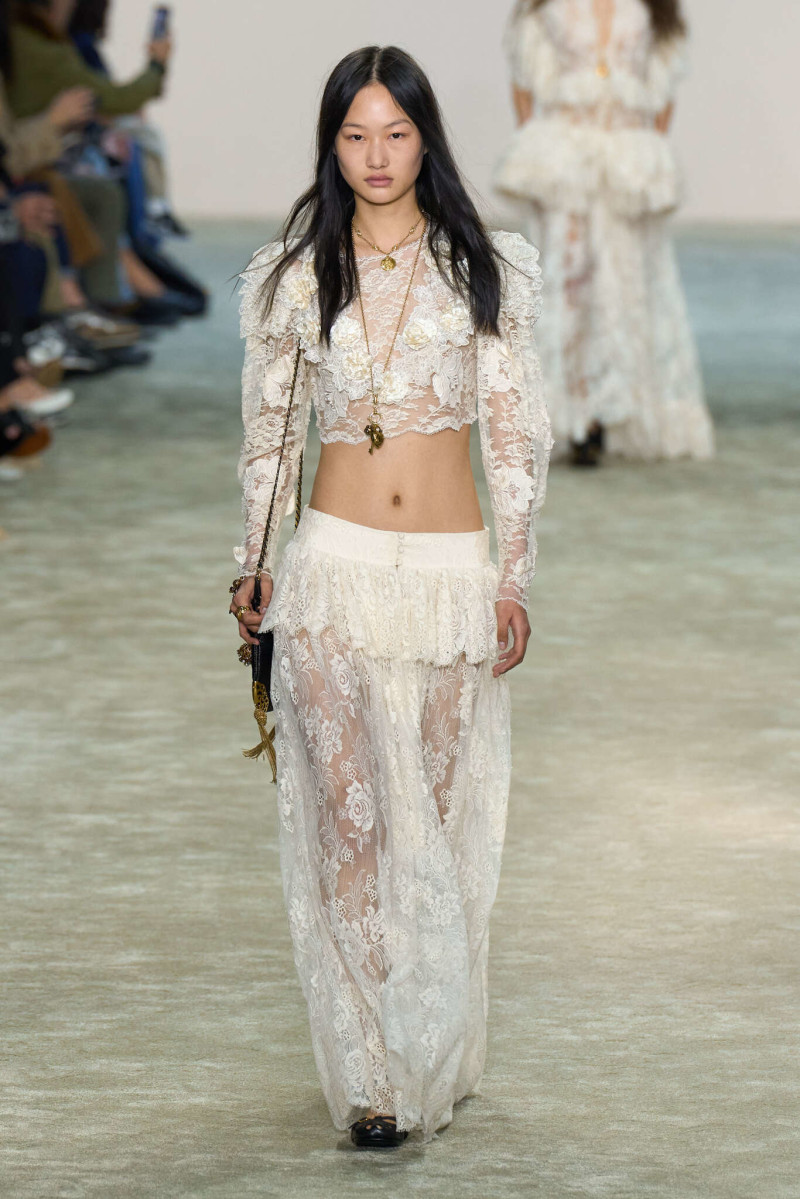 Zhao Ziqi featured in  the Chloe fashion show for Autumn/Winter 2025
