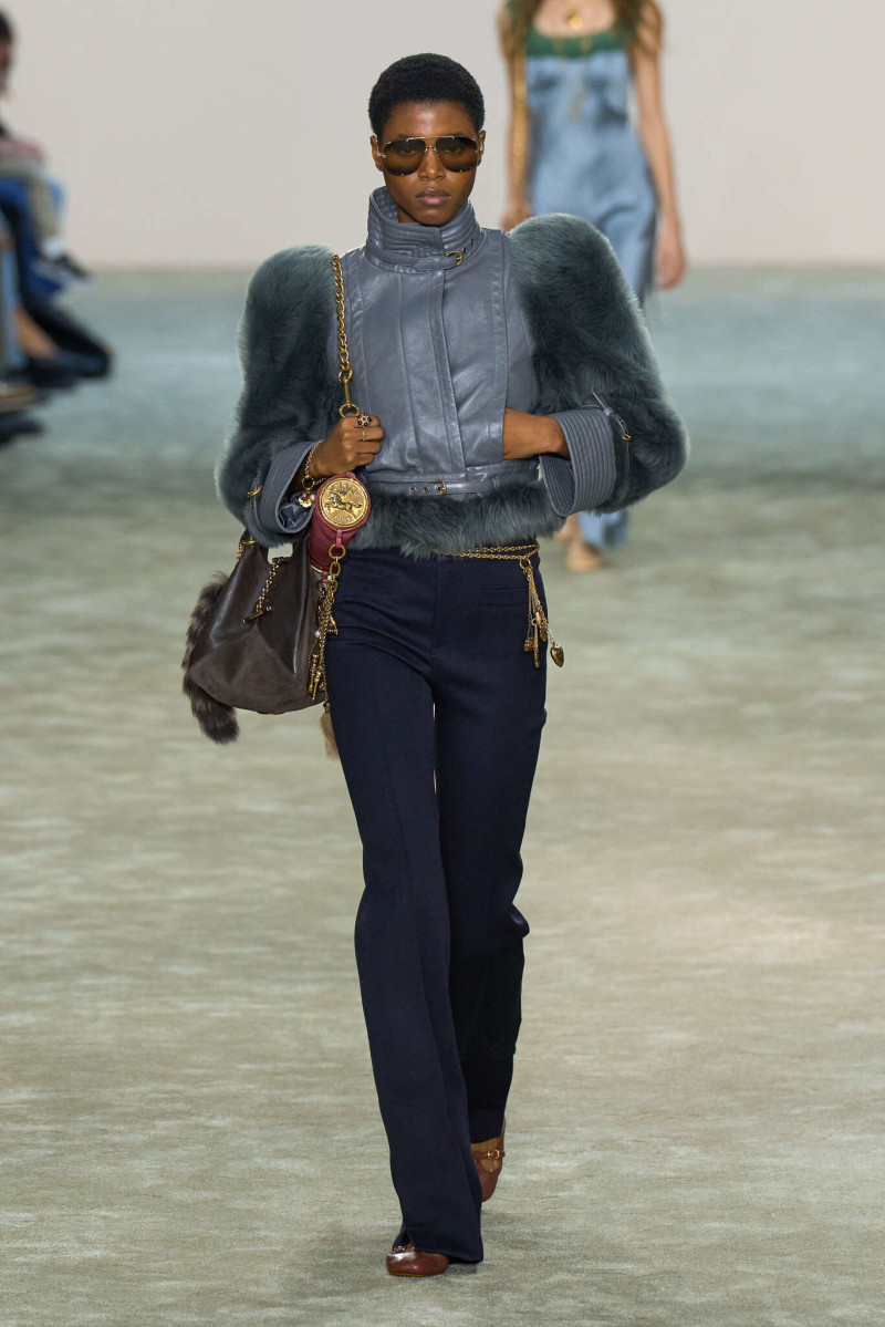 Victoria Fawole featured in  the Chloe fashion show for Autumn/Winter 2025