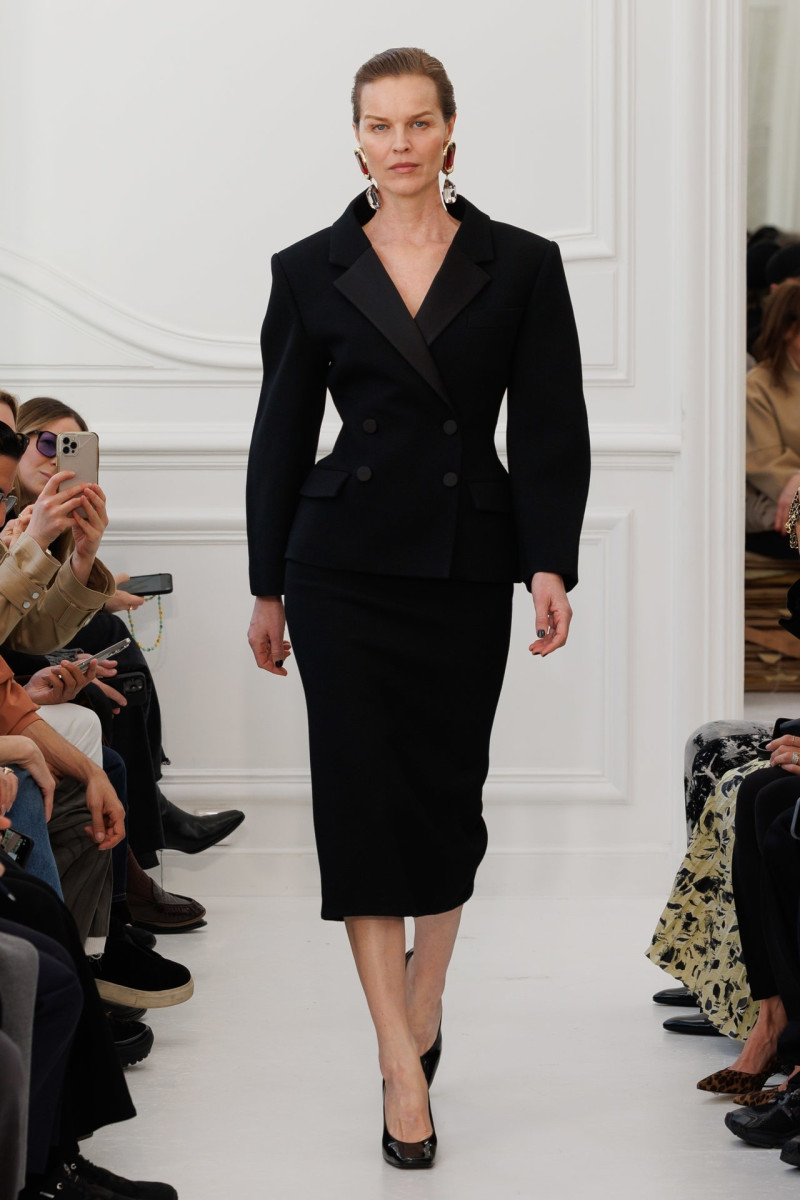 Eva Herzigova featured in  the Givenchy fashion show for Autumn/Winter 2025