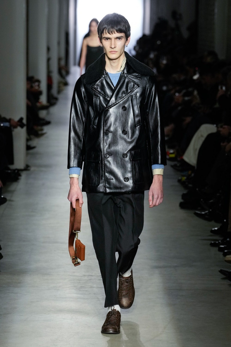 Neo Gregori featured in  the Onitsuka Tiger fashion show for Autumn/Winter 2025