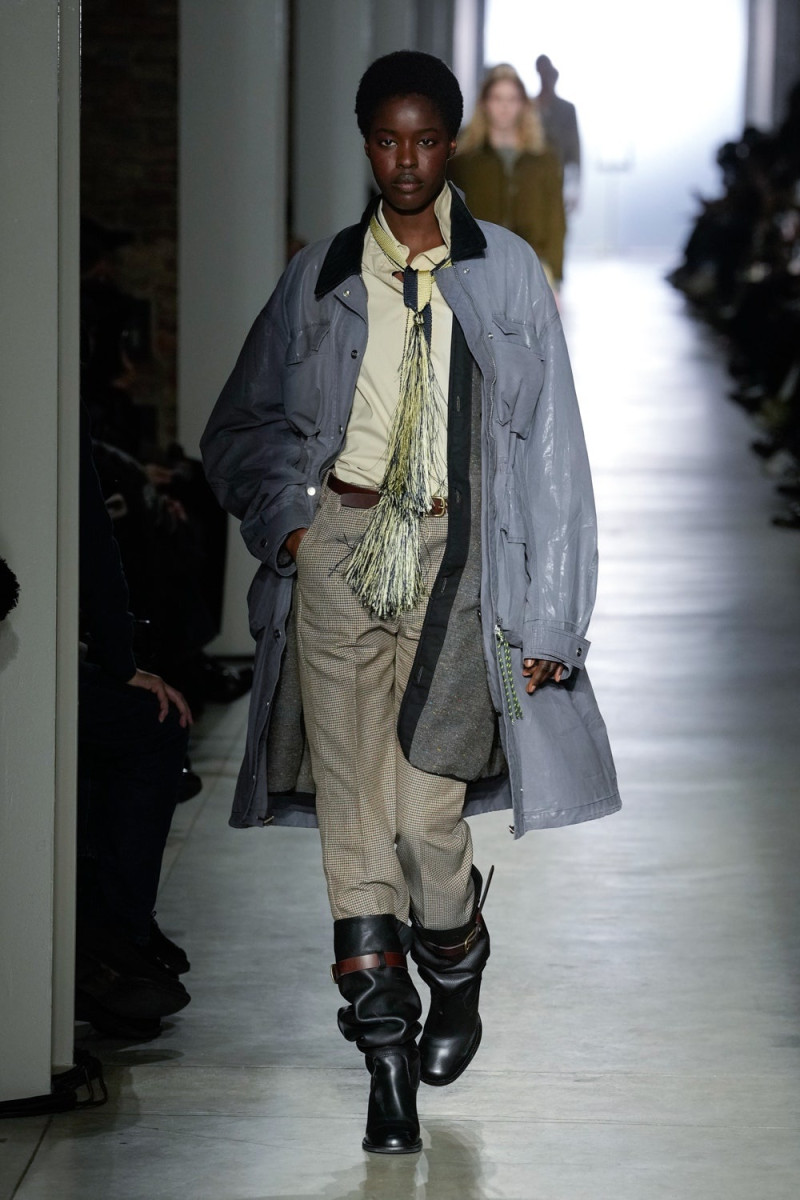 Isha Senghore featured in  the Onitsuka Tiger fashion show for Autumn/Winter 2025
