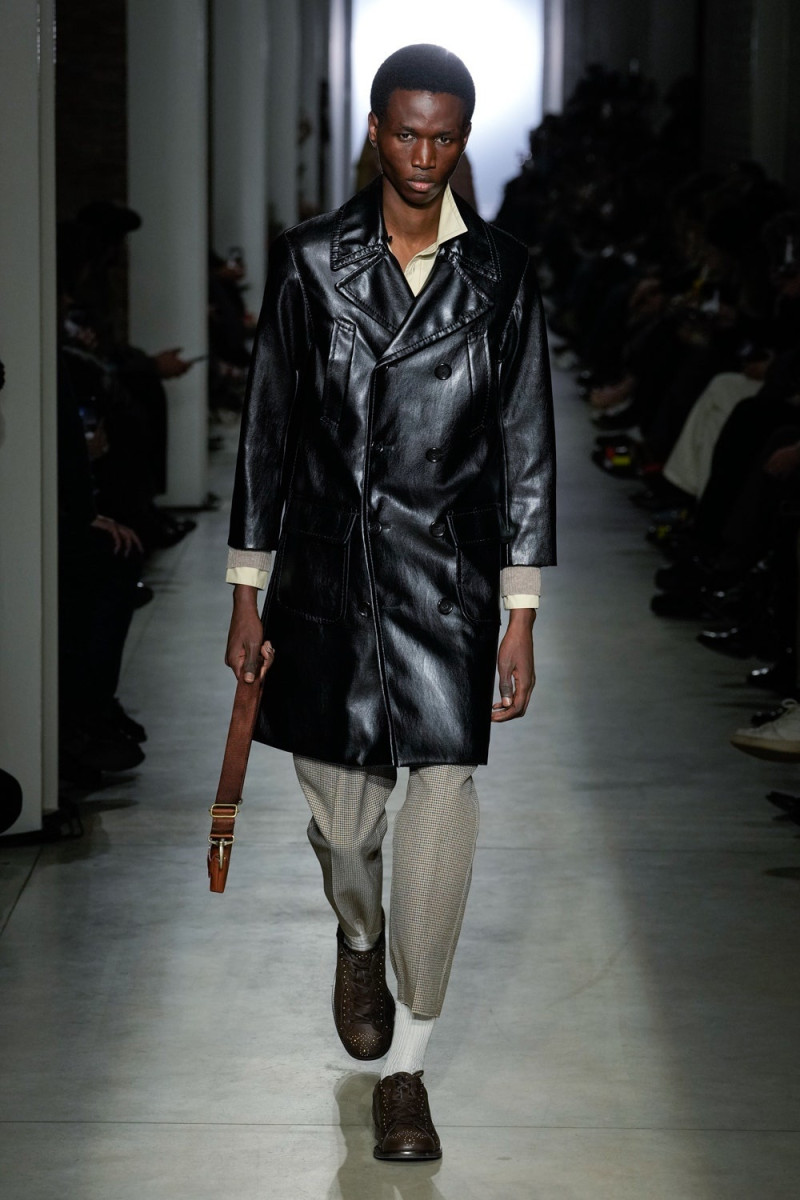 Gaye Serigne featured in  the Onitsuka Tiger fashion show for Autumn/Winter 2025