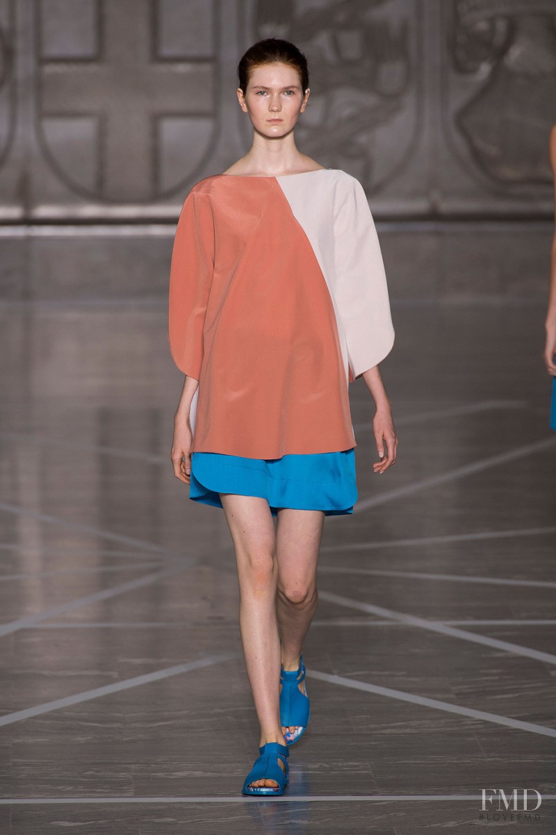 Zella Christenson featured in  the Mila Schön fashion show for Spring/Summer 2015