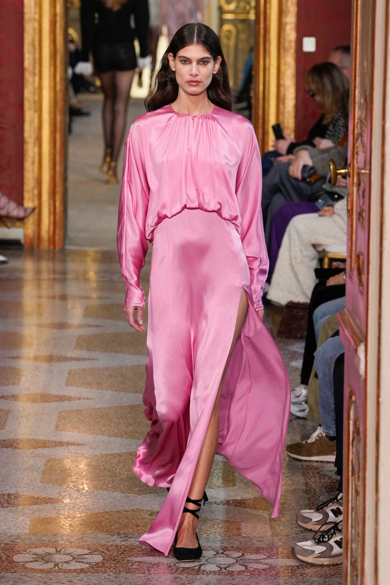 Anthi Fakidari featured in  the Twinset fashion show for Autumn/Winter 2025