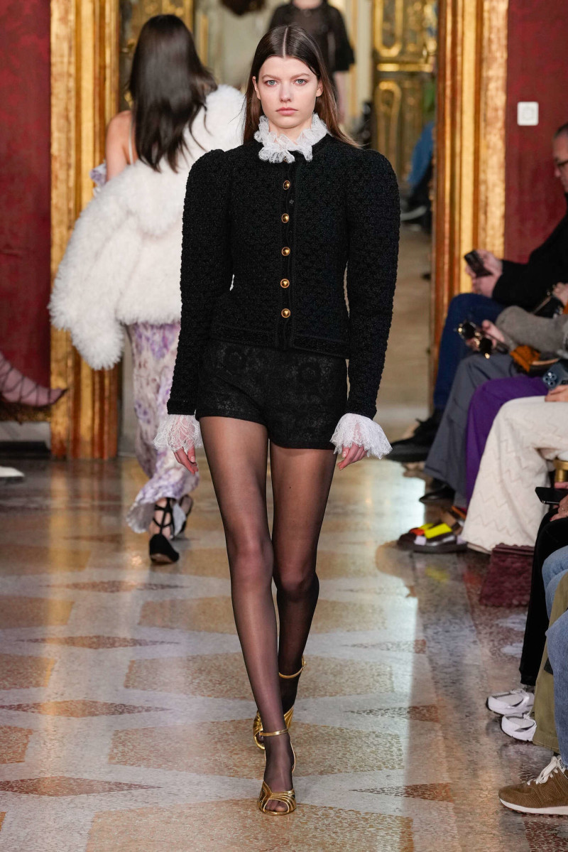 Mathilde Henning featured in  the Twinset fashion show for Autumn/Winter 2025