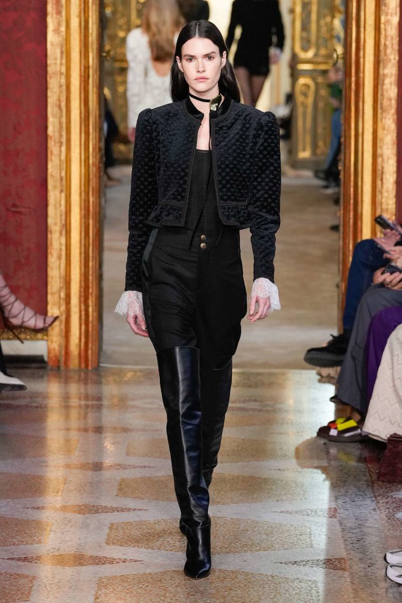 Vanessa Moody featured in  the Twinset fashion show for Autumn/Winter 2025