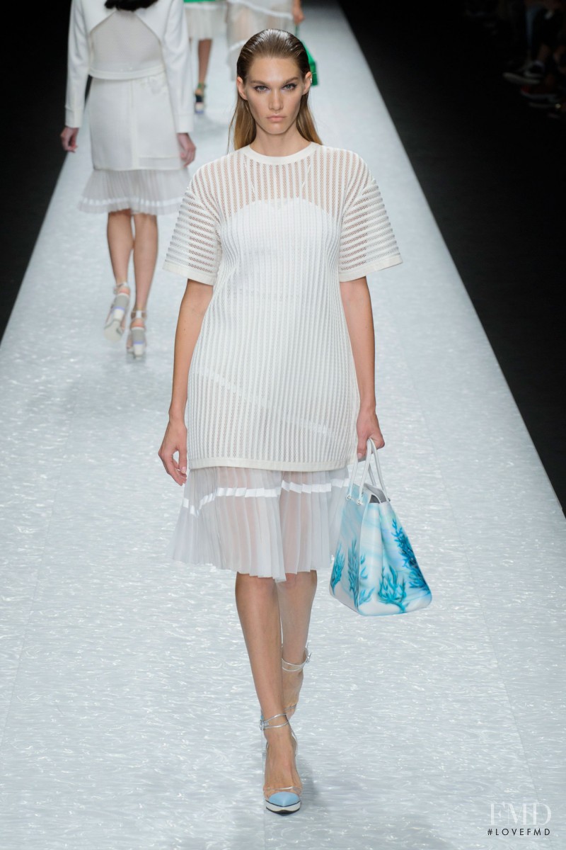 Irina Nikolaeva featured in  the Shiatzy Chen fashion show for Spring/Summer 2015