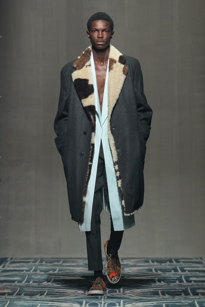 Ademola Onifade featured in  the Prada fashion show for Autumn/Winter 2025