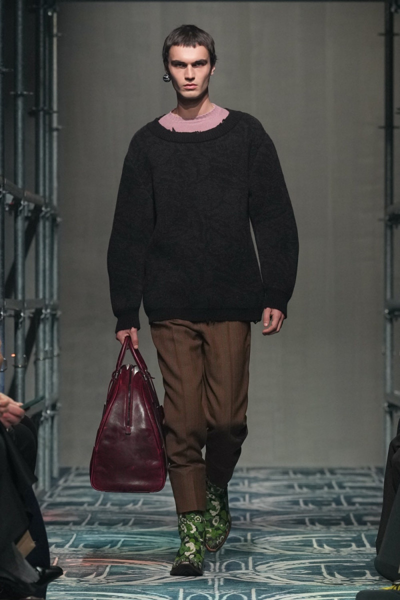 Lars Jammaers featured in  the Prada fashion show for Autumn/Winter 2025