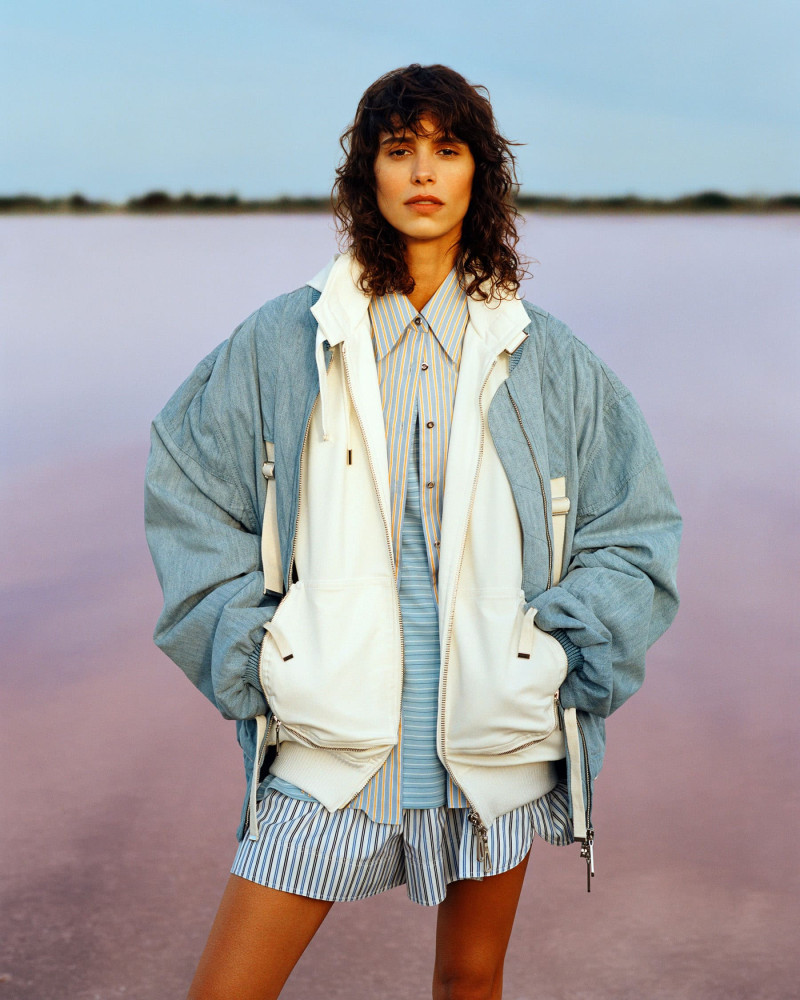 Mica Arganaraz featured in  the Paco Rabanne advertisement for Spring/Summer 2025