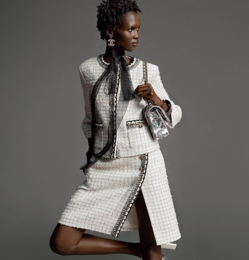 Amar Akway featured in  the Chanel advertisement for Spring/Summer 2025