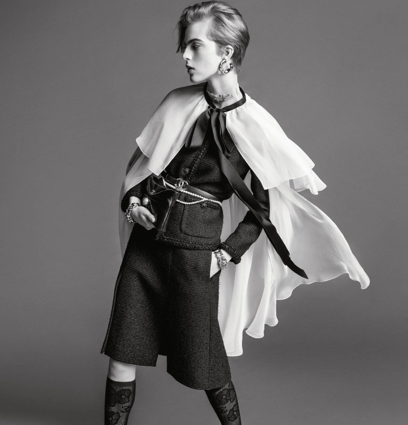 Libby Bennett featured in  the Chanel advertisement for Spring/Summer 2025