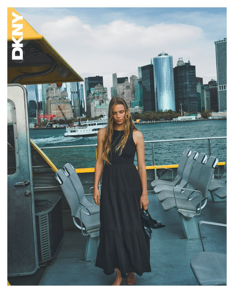 Rebecca Leigh Longendyke featured in  the DKNY advertisement for Spring 2025