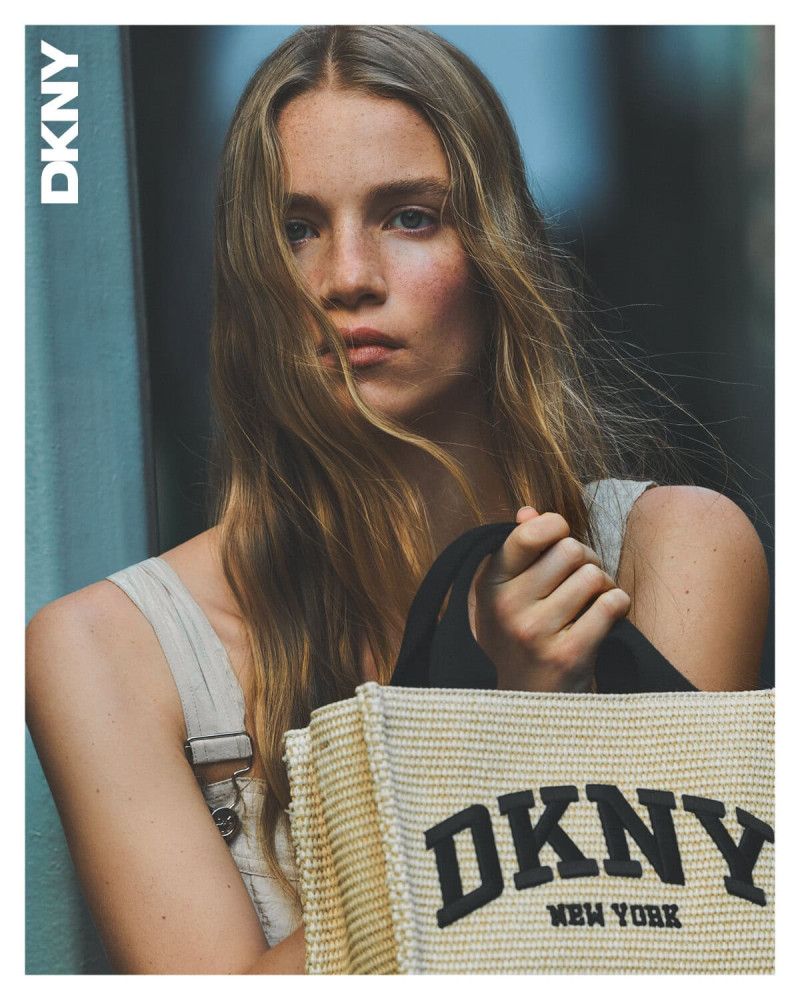 Rebecca Leigh Longendyke featured in  the DKNY advertisement for Spring 2025