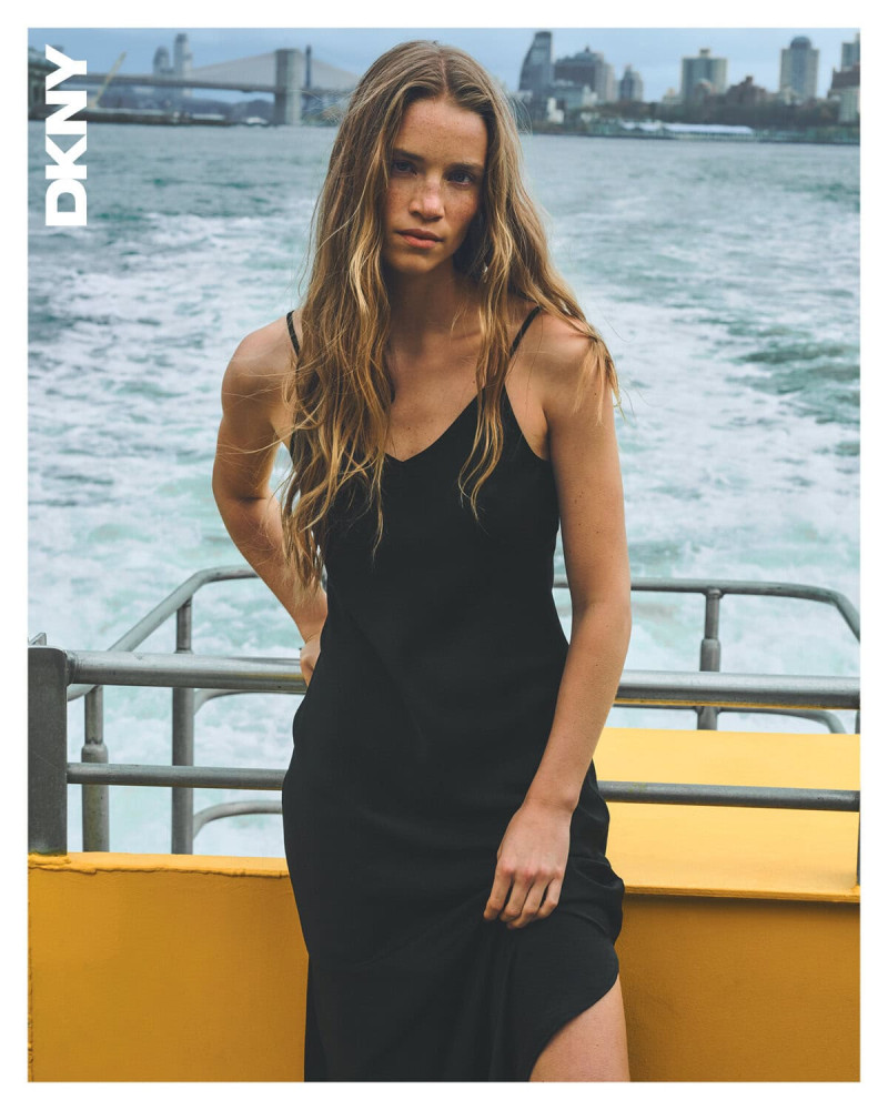 Rebecca Leigh Longendyke featured in  the DKNY advertisement for Spring 2025