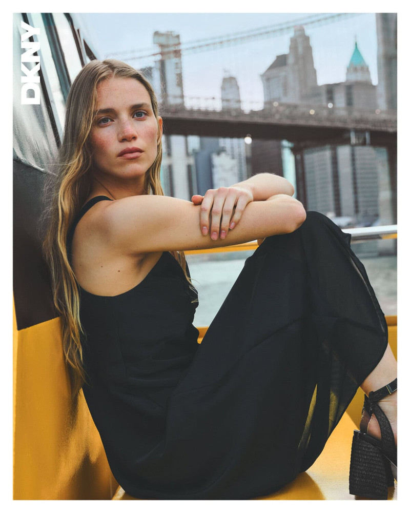 Rebecca Leigh Longendyke featured in  the DKNY advertisement for Spring 2025