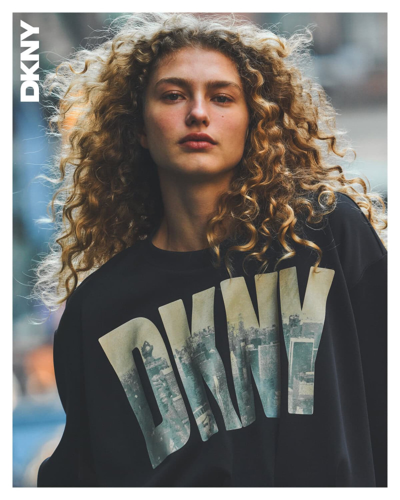 Dorit Revelis featured in  the DKNY advertisement for Spring 2025