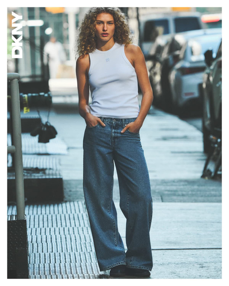 Dorit Revelis featured in  the DKNY advertisement for Spring 2025
