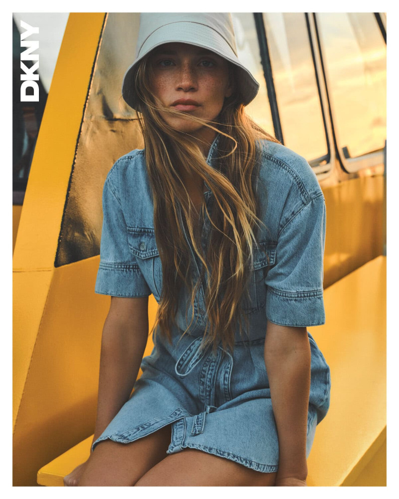Rebecca Leigh Longendyke featured in  the DKNY advertisement for Spring 2025