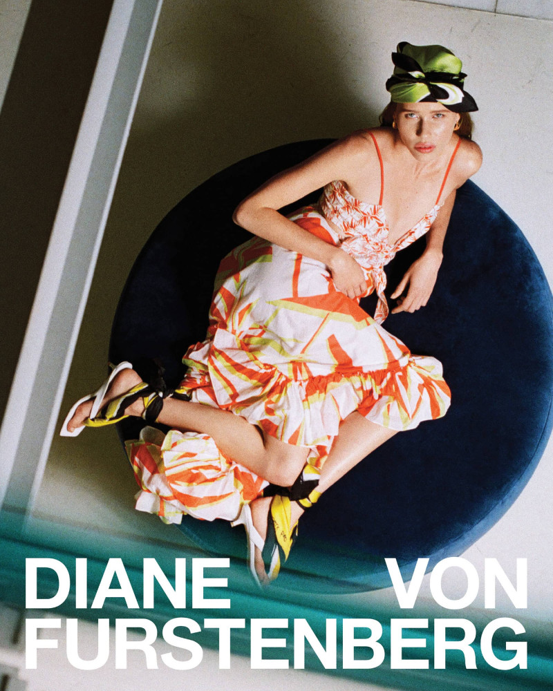 Olivia Petronella Palermo featured in  the Diane Von Furstenberg Odyssey Collection advertisement for Spring 2025