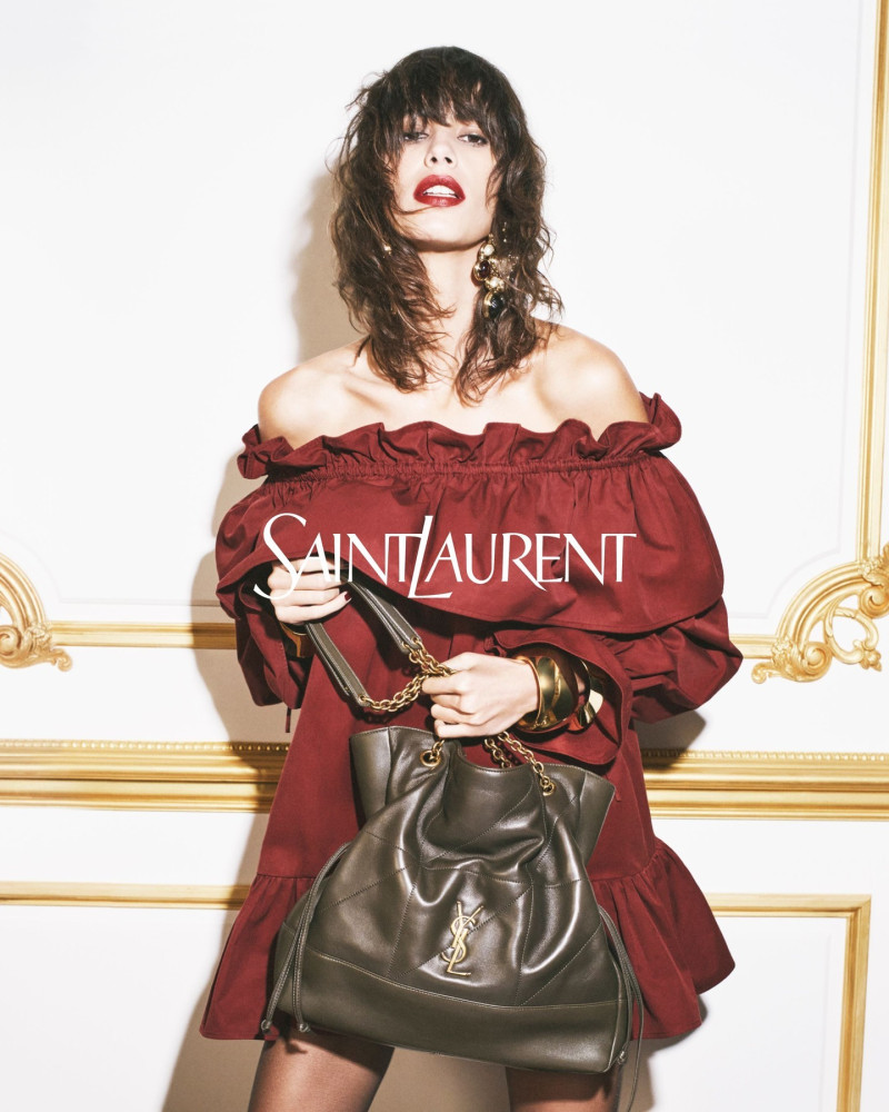 Mica Arganaraz featured in  the Saint Laurent advertisement for Resort 2025