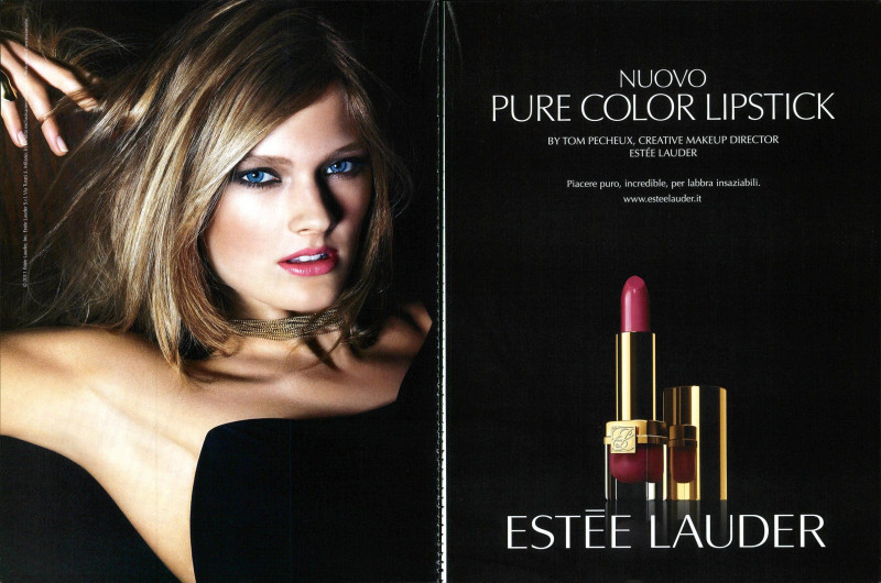 Constance Jablonski featured in  the Estée Lauder advertisement for Autumn/Winter 2011