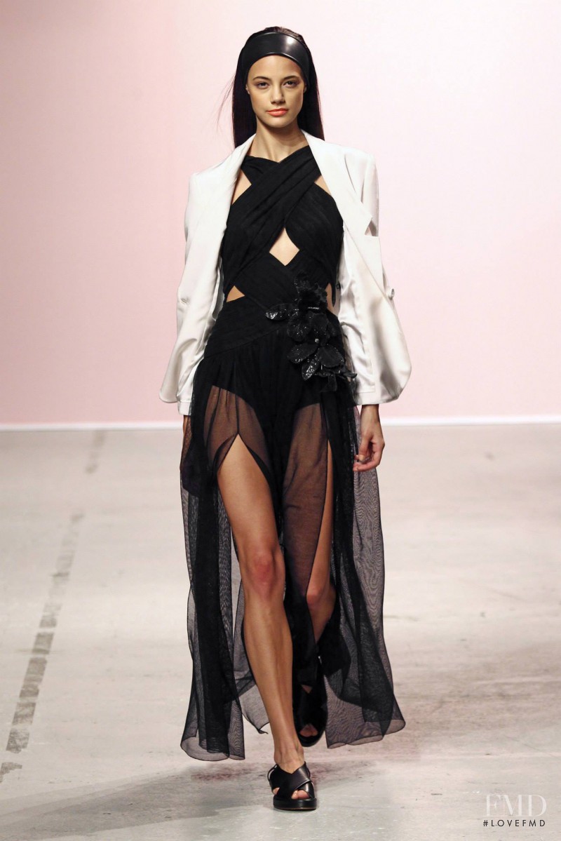 Anja Leuenberger featured in  the Pascal Millet fashion show for Spring/Summer 2015