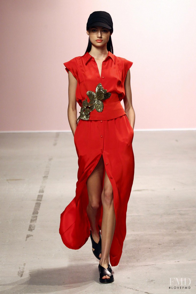 Bruna Ludtke featured in  the Pascal Millet fashion show for Spring/Summer 2015