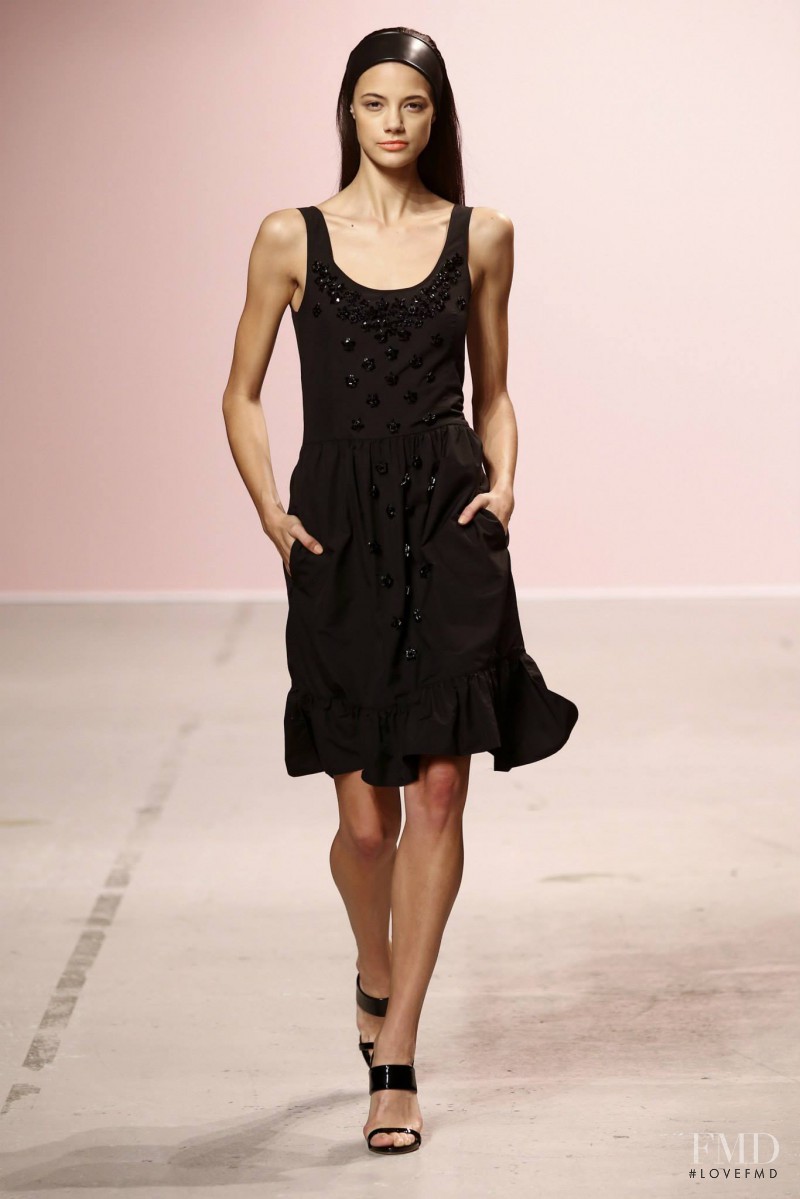 Anja Leuenberger featured in  the Pascal Millet fashion show for Spring/Summer 2015
