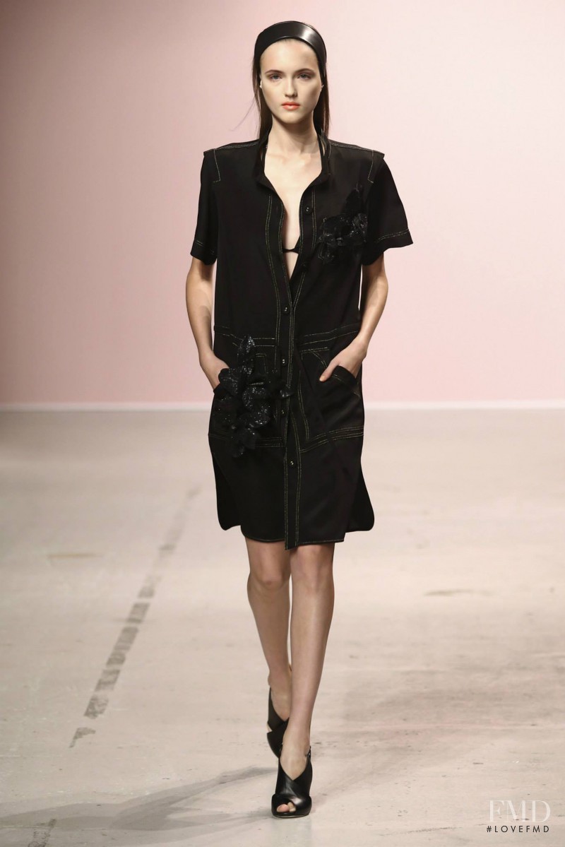 Jane Grybennikova featured in  the Pascal Millet fashion show for Spring/Summer 2015