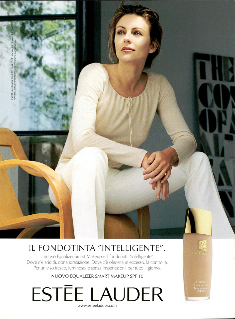 Elizabeth Hurley featured in  the Estée Lauder Equalizer advertisement for Spring/Summer 2001