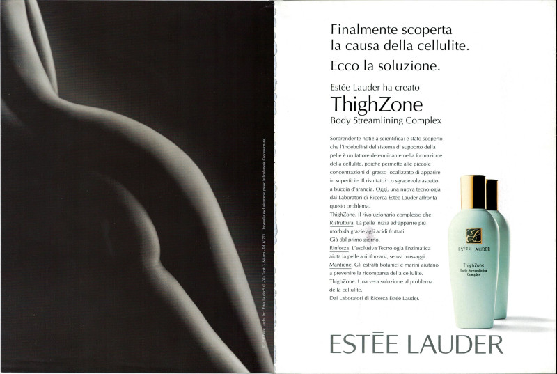 Estée Lauder ThighZone advertisement for Autumn/Winter 1996