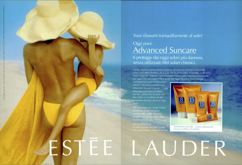 Estée Lauder Advanced Suncare advertisement for Spring/Summer 1994