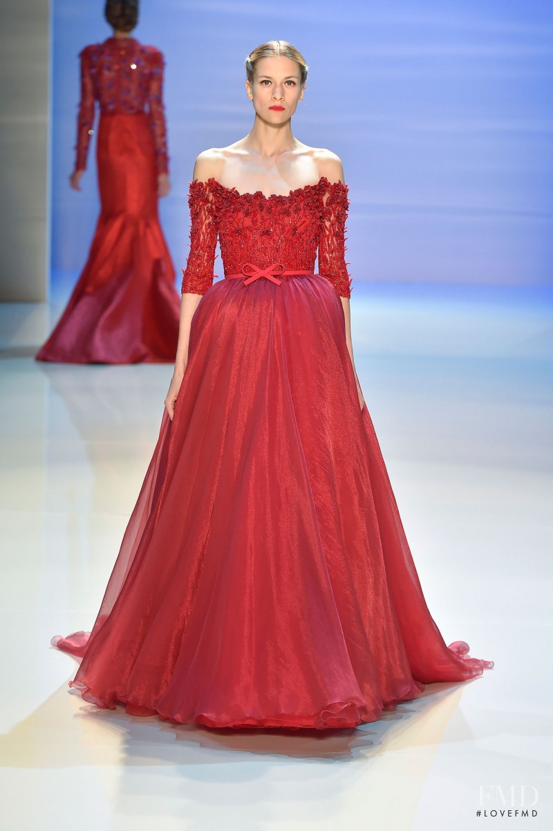 Vaiora Cob Strogonova featured in  the Georges Hobeika fashion show for Autumn/Winter 2014