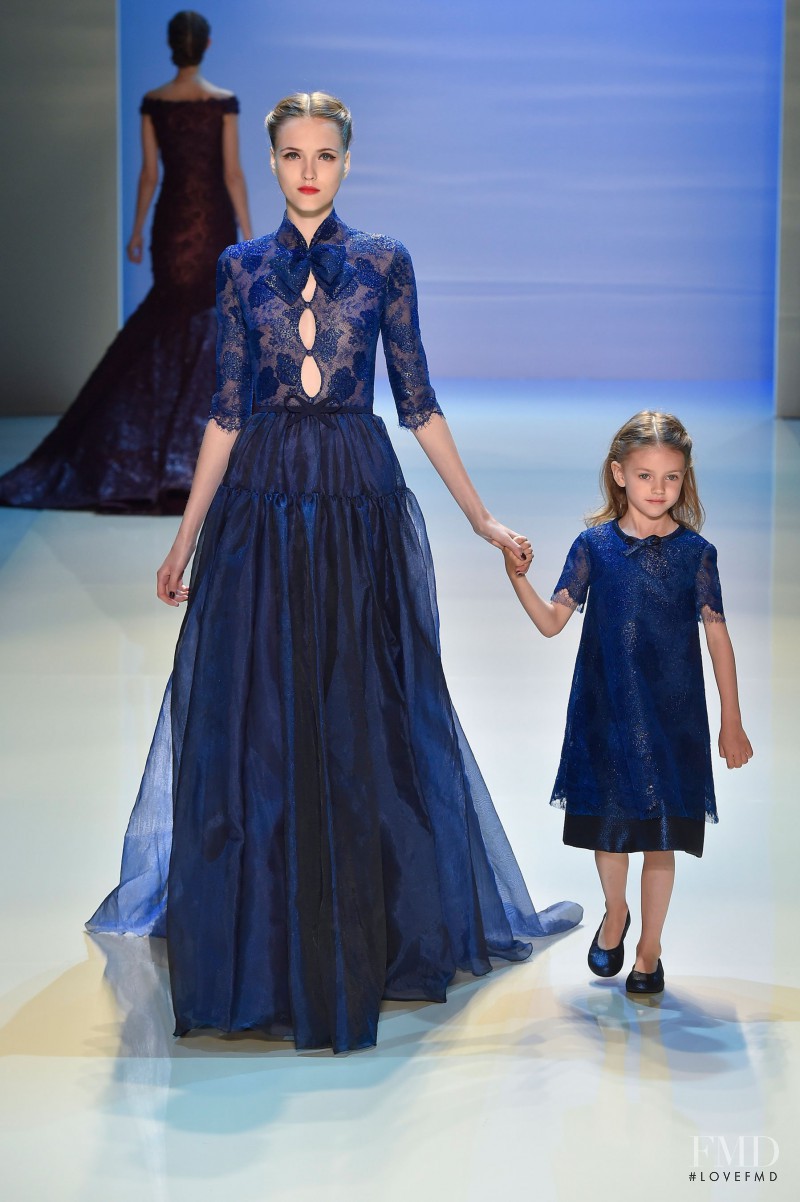 Jane Grybennikova featured in  the Georges Hobeika fashion show for Autumn/Winter 2014