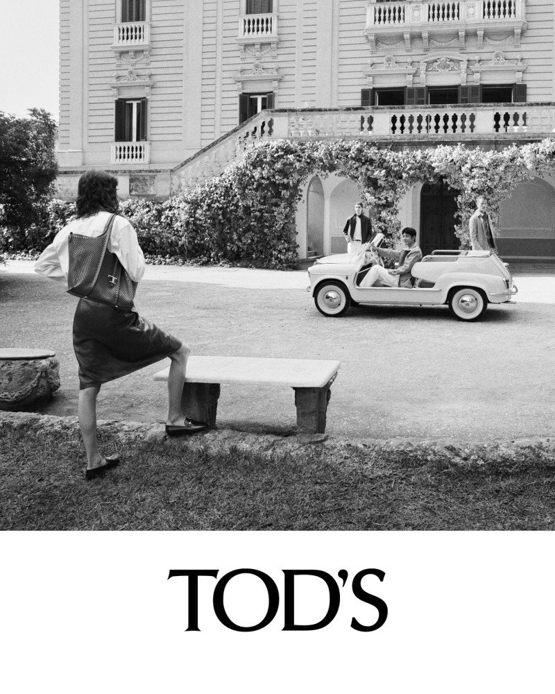 Mica Arganaraz featured in  the Tod\'s advertisement for Pre-Spring 2025