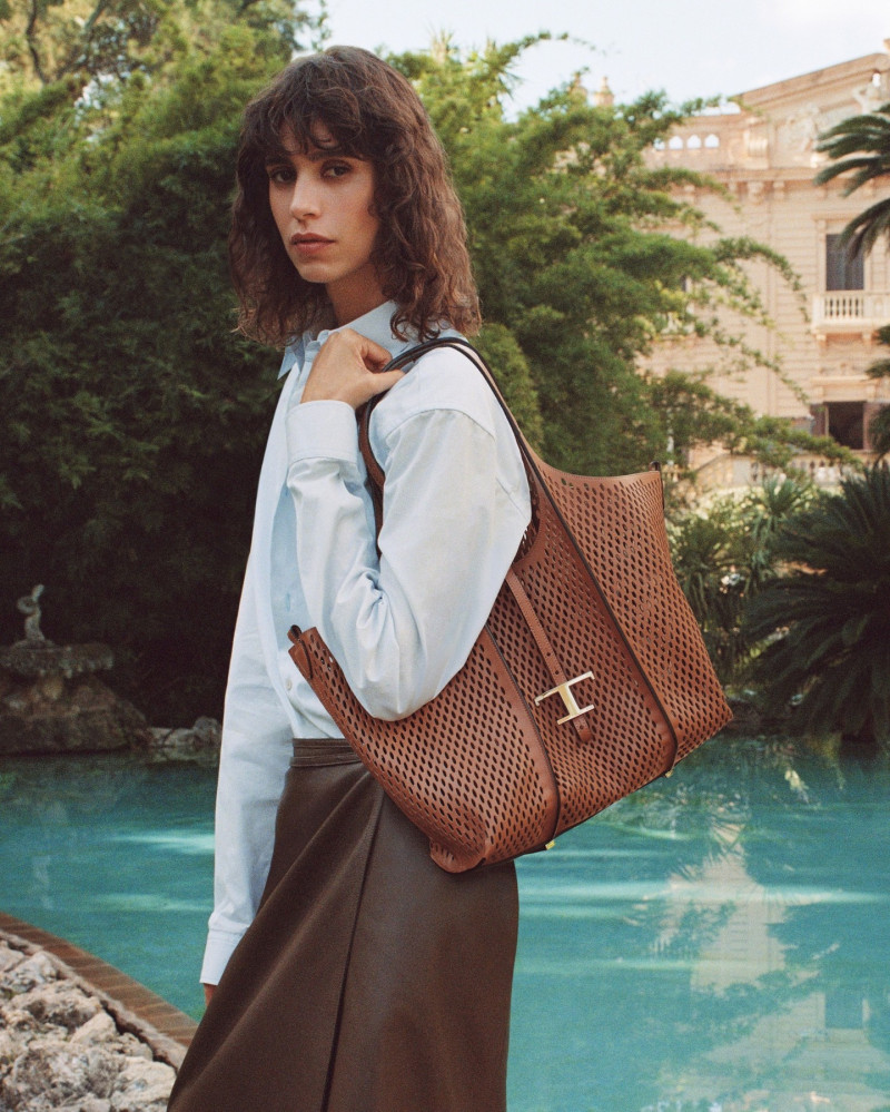 Mica Arganaraz featured in  the Tod\'s advertisement for Pre-Spring 2025