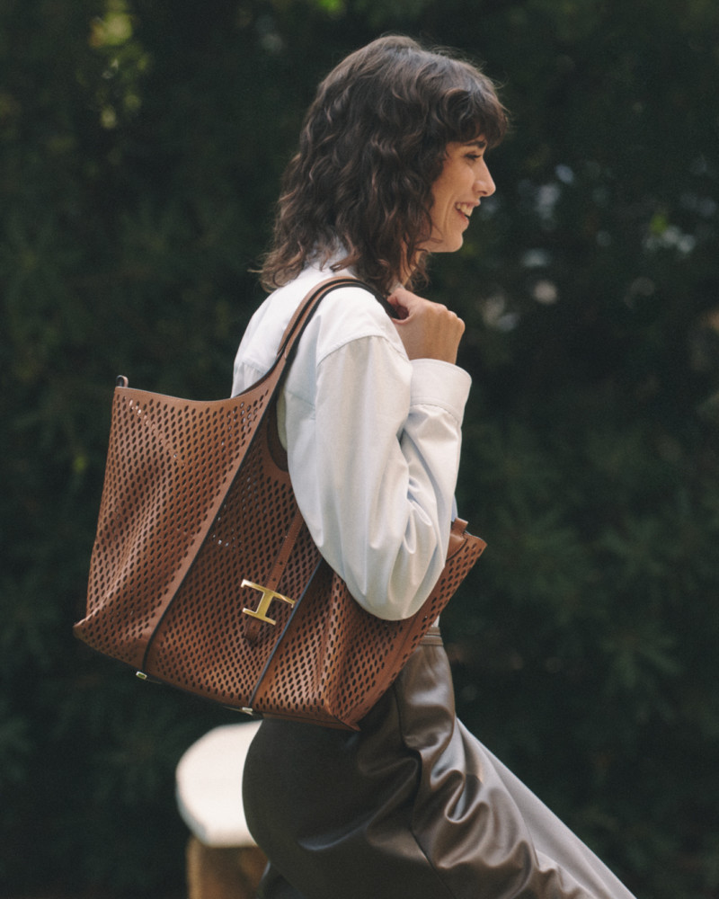 Mica Arganaraz featured in  the Tod\'s advertisement for Pre-Spring 2025