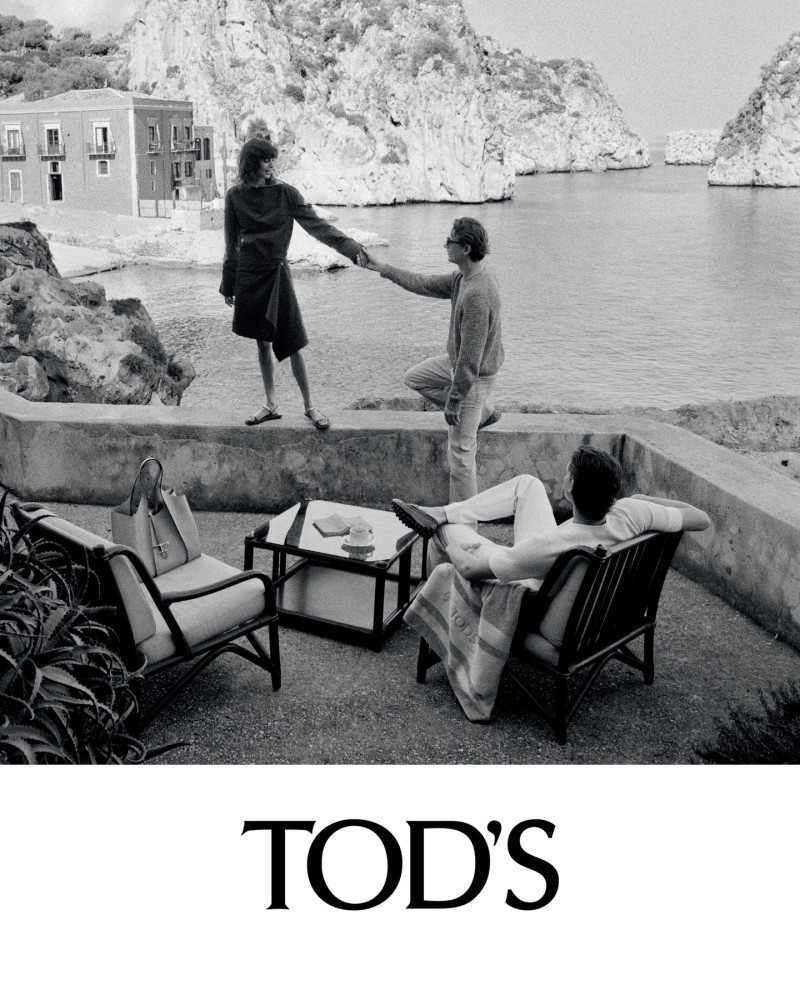 Mica Arganaraz featured in  the Tod\'s advertisement for Pre-Spring 2025