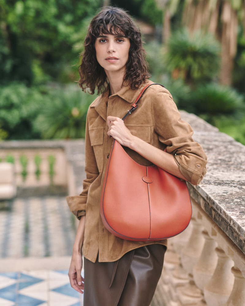 Mica Arganaraz featured in  the Tod\'s advertisement for Pre-Spring 2025