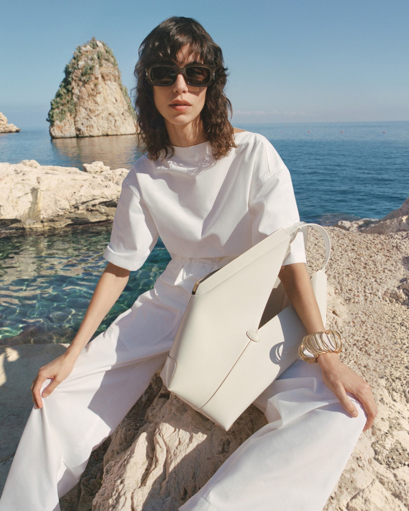 Mica Arganaraz featured in  the Tod\'s advertisement for Pre-Spring 2025