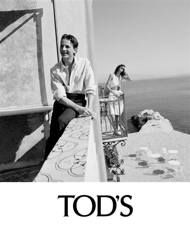 Mica Arganaraz featured in  the Tod\'s advertisement for Pre-Spring 2025