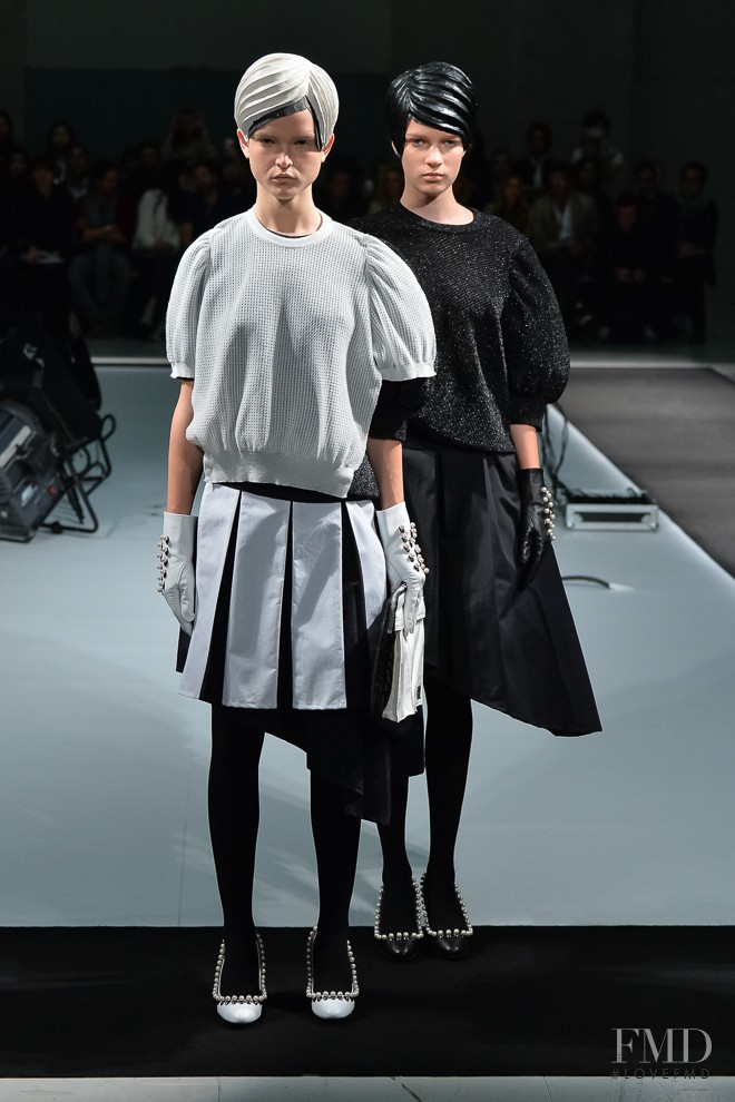 Alicia Tostmann featured in  the Anrealage fashion show for Spring/Summer 2015