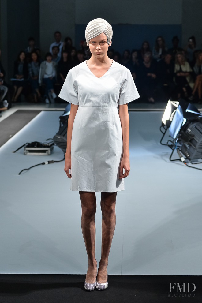 Arina Levchenko featured in  the Anrealage fashion show for Spring/Summer 2015